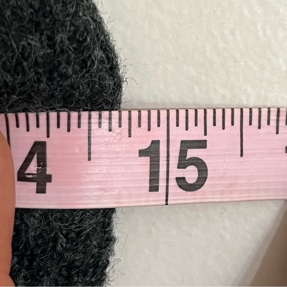 World Market Charcoal Recycled Yarn Knit Lounge Pants Size Small / Med Wide Leg - Picture 5 of 13